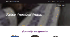 Desktop Screenshot of platinumpromotional.com