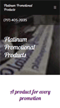 Mobile Screenshot of platinumpromotional.com